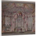 Interior design for the boudoir in the Count Bezborodko House in Moscow, 1790s by Nikolai Alexandrovich Lvov