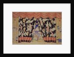 Sketch of curtain for the theatre play The flea by E. Zamyatin, 1925-1926 by Boris Michaylovich Kustodiev