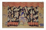Sketch of curtain for the theatre play The flea by E. Zamyatin, 1925-1926 by Boris Michaylovich Kustodiev