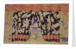 Sketch of curtain for the theatre play The flea by E. Zamyatin, 1925-1926 by Boris Michaylovich Kustodiev