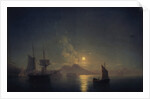 Naples by night, 1850 by Ivan Konstantinovich Aivazovsky