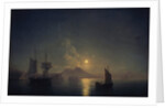 Naples by night, 1850 by Ivan Konstantinovich Aivazovsky
