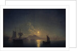 Naples by night, 1850 by Ivan Konstantinovich Aivazovsky