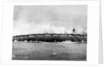 The german armoured cruiser SMS Blücher sinks after receiving multiple hits from British warships at by Anonymous