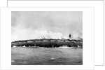 The german armoured cruiser SMS Blücher sinks after receiving multiple hits from British warships at by Anonymous