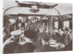 The German and French delegations inside a railroad car at Compiègne for the signing of Frances sur by Anonymous