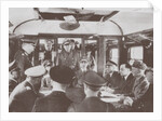 The German and French delegations inside a railroad car at Compiègne for the signing of Frances sur by Anonymous