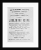 The playbill for the first performance of the Ballet Swan Lake at the Bolshoi Theatre, 1877 by Anonymous