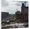 The construction of the main building of Moscow State University on Lenin Hills by Anonymous