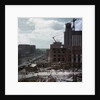 The construction of the main building of Moscow State University on Lenin Hills by Anonymous