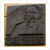 Commemorative plaque in tribute to Marina Tsvetaeva at Sivtsev Vrazhek Lane in Moscow by Anonymous