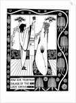 Illustration to the book Le Morte dArthur by Sir Thomas Malory by Aubrey Beardsley