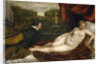 Venus, an Organist and a Little Dog by Titian