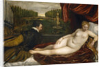 Venus, an Organist and a Little Dog by Titian