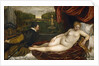 Venus, an Organist and a Little Dog by Titian