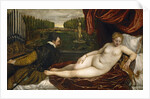 Venus, an Organist and a Little Dog by Titian