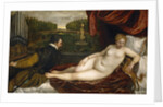 Venus, an Organist and a Little Dog by Titian