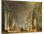 The Grand Galery of the Louvre by Hubert Robert