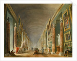The Grand Galery of the Louvre by Hubert Robert