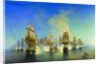 The naval Battle of Athos by Alexei Petrovich Bogolyubov