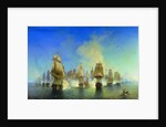 The naval Battle of Athos by Alexei Petrovich Bogolyubov