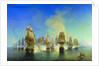 The naval Battle of Athos by Alexei Petrovich Bogolyubov