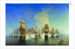 The naval Battle of Athos by Alexei Petrovich Bogolyubov