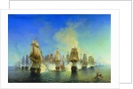 The naval Battle of Athos by Alexei Petrovich Bogolyubov