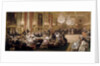Concert in the Galerie des Guise at Chateau dEu, 4th September 1843 by Eugène Louis Lami