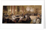 Concert in the Galerie des Guise at Chateau dEu, 4th September 1843 by Eugène Louis Lami