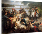 The Return of Napoleon to the Island of Lobau after the Battle of Essling, May 23, 1809 by Charles Meynier