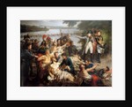 The Return of Napoleon to the Island of Lobau after the Battle of Essling, May 23, 1809 by Charles Meynier