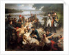 The Return of Napoleon to the Island of Lobau after the Battle of Essling, May 23, 1809 by Charles Meynier
