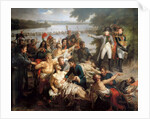 The Return of Napoleon to the Island of Lobau after the Battle of Essling, May 23, 1809 by Charles Meynier