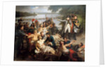 The Return of Napoleon to the Island of Lobau after the Battle of Essling, May 23, 1809 by Charles Meynier