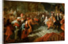Louis XIV receiving the Persian Ambassador in the Galerie des Glaces at Versailles, 19th February 17 by Antoine Coypel