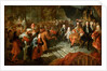 Louis XIV receiving the Persian Ambassador in the Galerie des Glaces at Versailles, 19th February 17 by Antoine Coypel