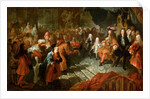 Louis XIV receiving the Persian Ambassador in the Galerie des Glaces at Versailles, 19th February 17 by Antoine Coypel