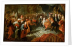Louis XIV receiving the Persian Ambassador in the Galerie des Glaces at Versailles, 19th February 17 by Antoine Coypel