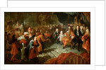 Louis XIV receiving the Persian Ambassador in the Galerie des Glaces at Versailles, 19th February 17 by Antoine Coypel