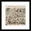 Because the Spanish thirst for gold, the Indians pour liquid gold into them. by Theodor de Bry