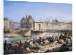 Attack on the Hotel de Ville and Combat on the Pont d?Arcole, July 28, 1830 by Amédée Bourgeois