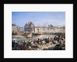 Attack on the Hotel de Ville and Combat on the Pont d?Arcole, July 28, 1830 by Amédée Bourgeois