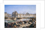 Attack on the Hotel de Ville and Combat on the Pont d?Arcole, July 28, 1830 by Amédée Bourgeois