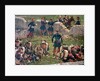 Evening of the battle of Rezonville (Gravelotte). Grenadiers of the Imperial Guard at rest, 16 Augus by Édouard Detaille