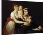 Camille Desmoulins with his wife Lucile and child by Jacques Louis David