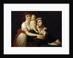 Camille Desmoulins with his wife Lucile and child by Jacques Louis David