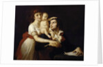 Camille Desmoulins with his wife Lucile and child by Jacques Louis David