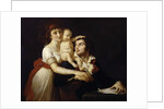 Camille Desmoulins with his wife Lucile and child by Jacques Louis David