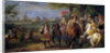 Chateau de Vincennes with Louis XIV and Marie Therese with their Court in 1669 by Adam Frans van der Meulen
